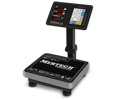 Весы напольные торговые Mertech M-ER 333 ACPU-60.20 (с расч. стоимости LED)