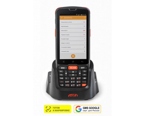 Терминал сбора данных АТОЛ Smart.Slim Plus Базовый (2D, 2/16Gb, WiFi/BT/NFC/LTE/GPS, Камера, Andr.10 GMS, ПО DataMobile Online Lite+Маркировка+ЕГАИС)